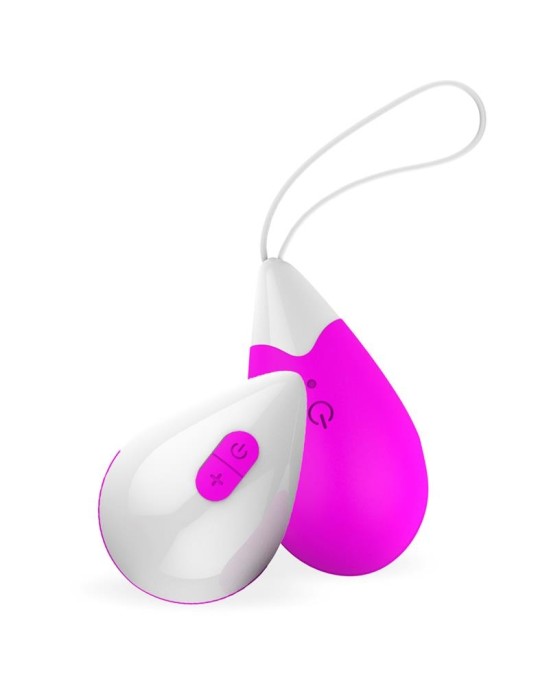 Drops Vibrating Egg Remote Control USB Silicone Purple