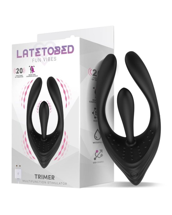 Latetobed Trimer 3 Motors elastīgs stimulators USB silikons