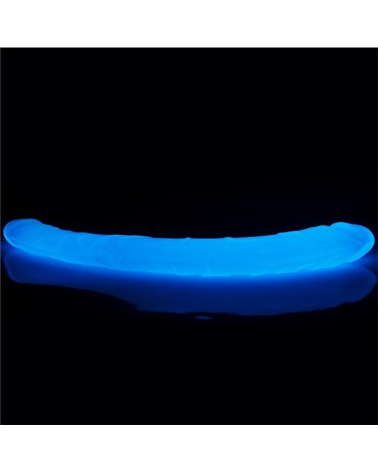 Lovetoy Double Dildo Lumino 14.5 Blue Light