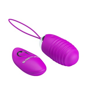 Prettylove Vibrējošā ola Jessica USB Purple