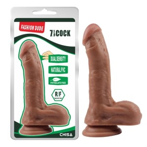 Chisa Dildo Dual Density Fashion Dude 20,5 x 4,5 cm latīņu