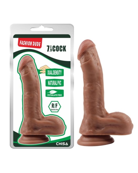 Chisa Dildo Dual Density Fashion Dude 20.5 x 4.5 cm Latin