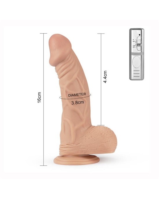 Lovetoy Dildo Real Extreme Dildo ar vibrācijas 9 miesu