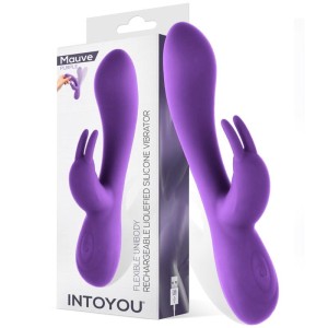 Intoyou Mauve Mauve Sašķidrināts Silikona Unibody Vibe USB Purple