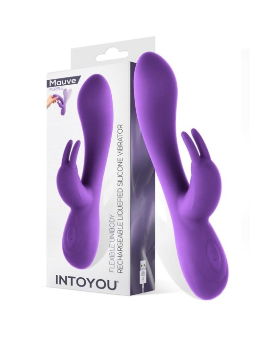 Intoyou Mauve Mauve Sašķidrināts Silikona Unibody Vibe USB Purple