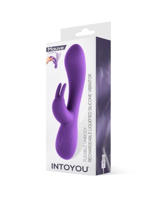 Intoyou Сиреневый Лиловый сжиженный силикон Unibody Vibe USB Фиолетовый