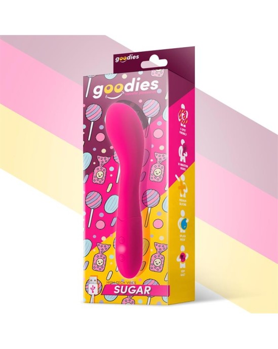 Goodies Sugar G-Spot Vibe USB silikona fussija