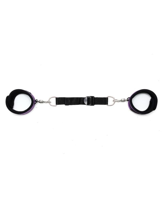 Bondage Play Rimba Ankle Cuffs with Adjustable Spreader Strap Adjustable Purple