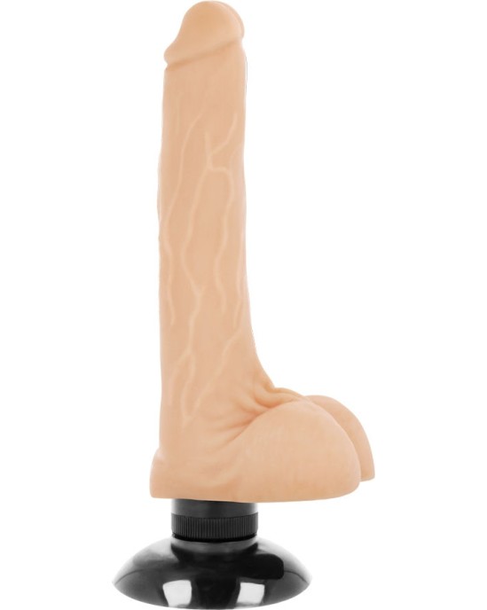 Basecock REALISTIC VIBRATOR 2-1 FLESH 18.5 CM