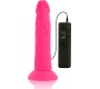 Diversia FLEXIBLE Dildo WITH VIBRATION 23 CM - rozā