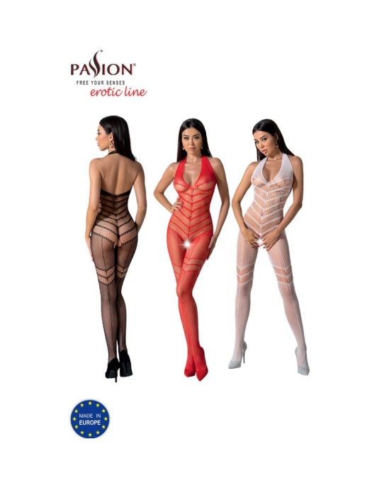 Passion Woman Bodystockings PASSION - BS100 WHITE BODYSTOCKING ONE SIZE