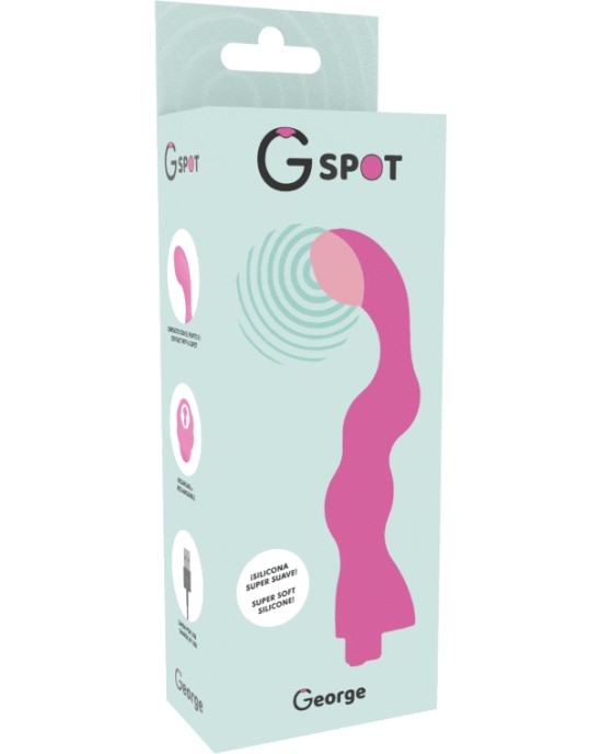 G-Spot ДЖОРДЖ ВИБРАТОР ГУМ РОЗОВЫЙ