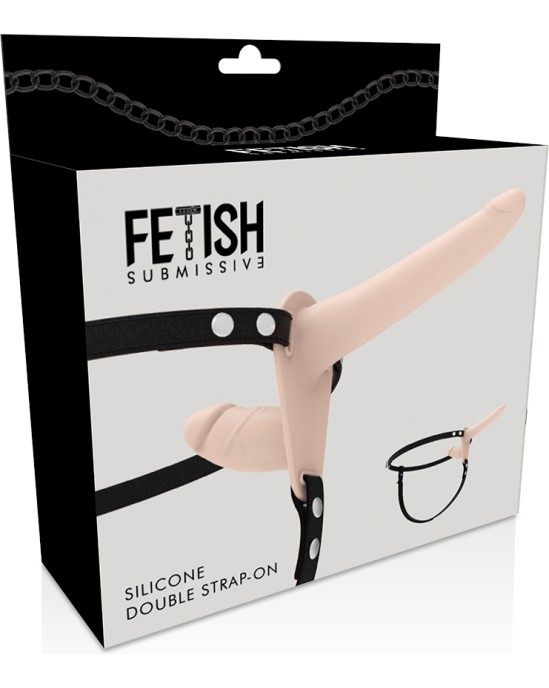 Fetish Submissive Harness DOUBLE PENETRATION FLESH