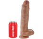 King Cock REALISTIC PENIS WITH BALLS 22.6 CM CARAMEL