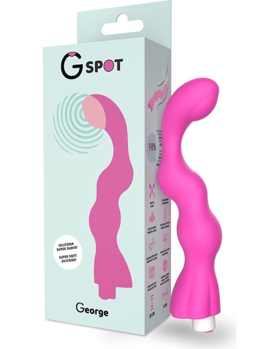 G-Spot ДЖОРДЖ ВИБРАТОР ГУМ РОЗОВЫЙ