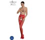 Passion Woman Garter & Stock PASSION - EKO KOLEKCIJA BODYSTOCKING ECO S002 RED