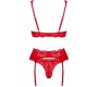 Obsessive Sets OBSESSIVE - AMOR CHERRIS SET 3 PIECES S/M