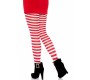 Leg Avenue Hosiery LEG AVENUE - WHITE/RED STRIPED TIGHTS