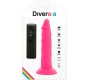 Diversia FLEXIBLE Dildo WITH VIBRATION 23 CM - rozā