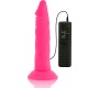 Diversia Elastīgs Dildo ar vibrāciju 23 CM - rozā