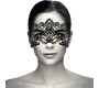 Coquette Accessories COQUETTE CHIC DESIRE - WIDE BLACK LACE MASK