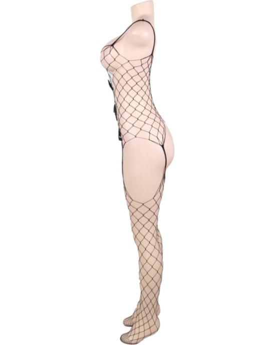 Queen Lingerie CROP TOP ATKAROTE FISHNET BODYSTOCKING SL