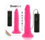 Diversia Elastīgs Dildo ar vibrāciju 23 CM - rozā