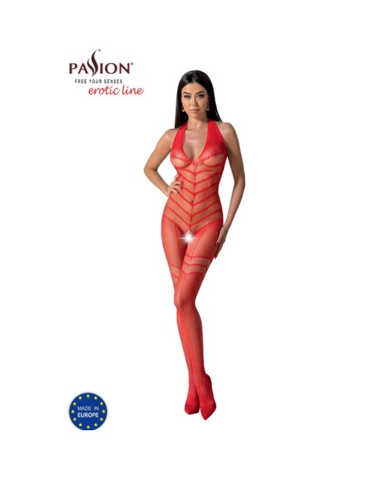 Passion Woman Bodystockings PASSION - BS100 BODYSTOCKING RED ONE SIZE