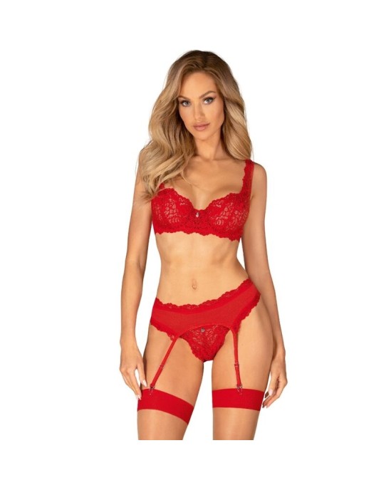 Obsessive Sets OBSESSIVE - AMOR CHERRIS SET 3 PIECES S/M