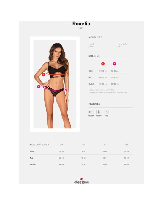 Obsessive Sets OBSESSIVE - ROXELIA TWO PIECES SET XL/XXL