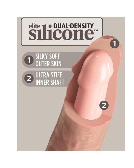 King Cock ELITE - REĀLISTS SILIKONA DILDO 23 CM