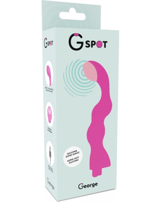 G-Spot ДЖОРДЖ ВИБРАТОР ГУМ РОЗОВЫЙ