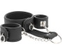 Fetish Submissive Bondage FETISH SUBMISSIVE - VEGAN LEATHER NECKLACE AND HANDCUFFS WITH NOPRENE LINING