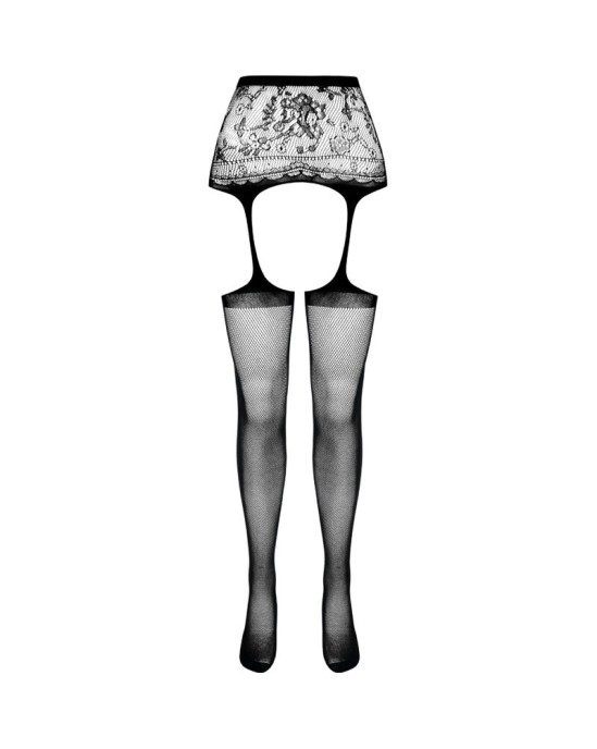 Passion Woman Garter & Stock PASSION - S028 ТРУСИКИ В СТРИПЕ, ЧЕРНЫЕ, ОДИН РАЗМЕР