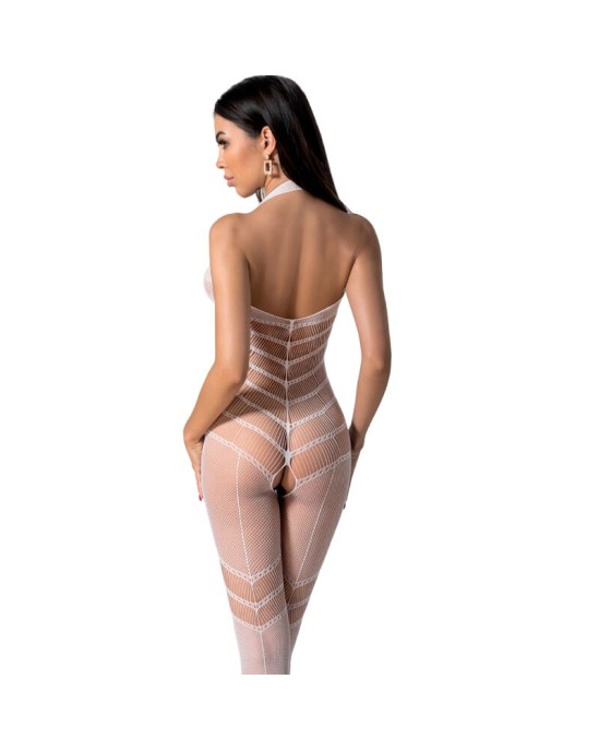 Passion Woman Bodystockings PASSION - BS100 WHITE BODYSTOCKING ONE SIZE