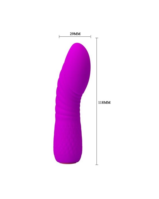 Prettylove Vibe Abner USB Silicone Purple