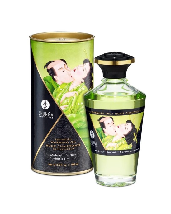 Shunga Согревающее массажное масло Midnight Sorbet Aroma