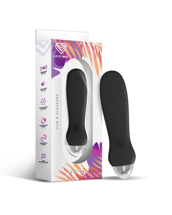 Festival Luxo Stimulator 10 Speeds Black