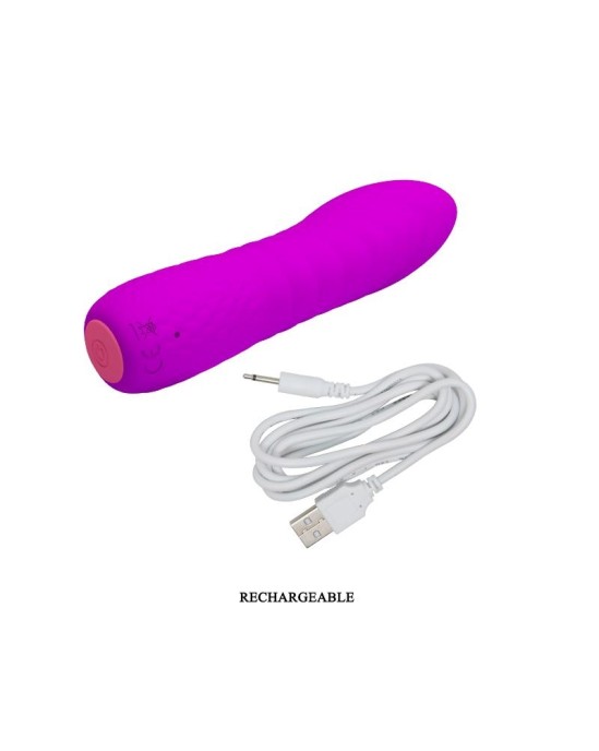 Prettylove Vibe Abner USB Silicone Purple