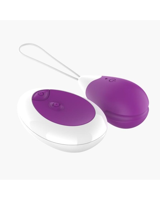 A-Gusto Vibrējoša ola ar tālvadības pulti USB Purple