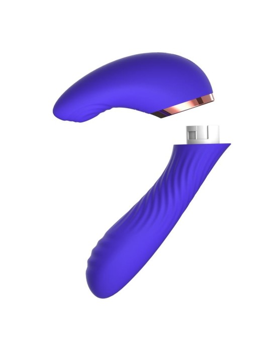 Action Rayden Detachable Rotating Beads Vibrator with Pulsation Two Positions