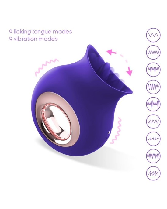 Action No. TwentyFive Licking Tongue and Vibrator Clitoris Massager