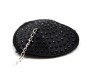 Latetobed Bdsm Line Nipple Covers with Metal Chain Black