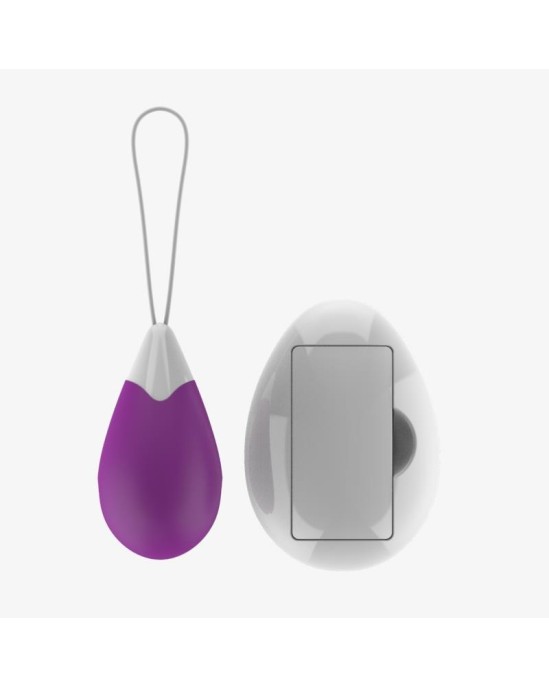 A-Gusto Vibrējoša ola ar tālvadības pulti USB Purple