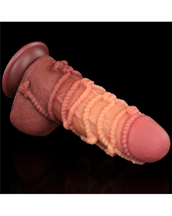 Lovetoy Dildo Dual Layer King Size Nature 9.5