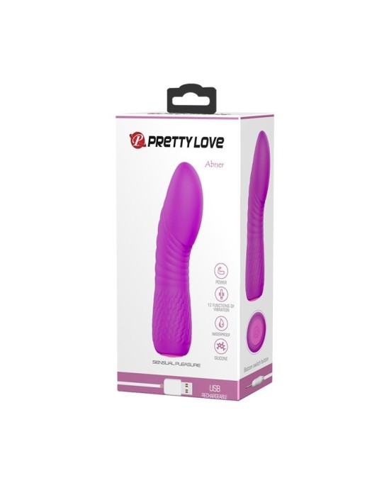 Prettylove Vibe Abner USB Silicone Purple