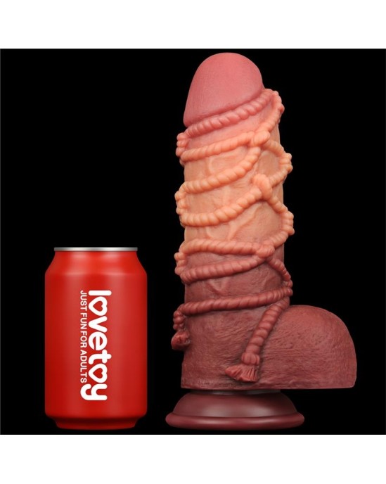 Lovetoy Dildo Dual Layer King Size Nature 9.5