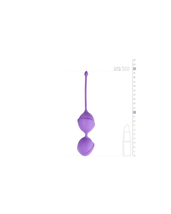 Easytoys Double Vagina Balls Silicone - Purple