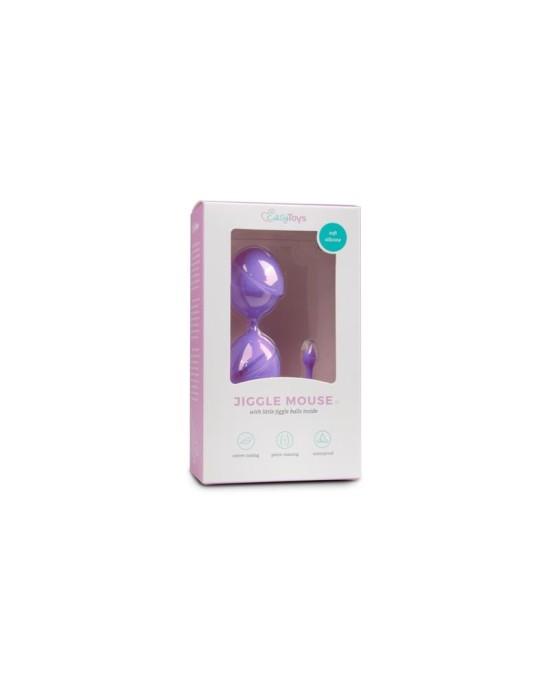 Easytoys Double Vagina Balls Silicone - Purple