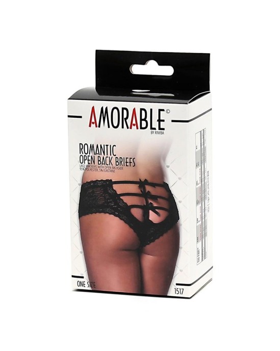 Amorable Wide Panties Corset Type Black One Size